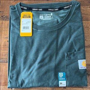 Carhartt Force Short Sleeve Tee 3XL NWT GREEN